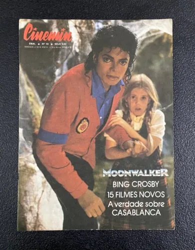 revista cinemim #50 moonwalker - michael jackson na capa - publicada em 1988