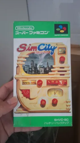 Jogo Sim City Original Super Famicom Super Nintendo Japonês