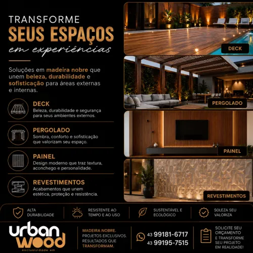 Projetos em madeiras sob medidas 