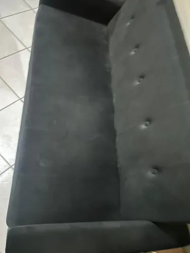 Sofá 3 lugares preto