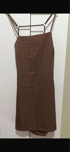 Vestido quadriculado 