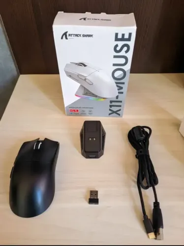 MOUSE SEM FIO ATTACK SHARK X11 NOVO