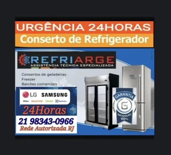 Conserto de geladeira, freezer 24h, Assistência