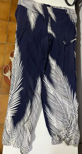 Calça envelope estampada 