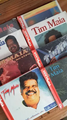 Coleção Rara de CD do TIM MAIA, embaladas no Plástico ainda, editora abril. 