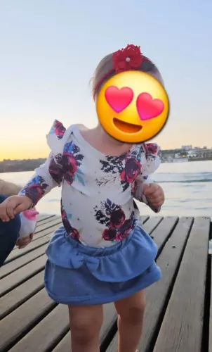 Saia infantil LINDA 6 a 9 meses