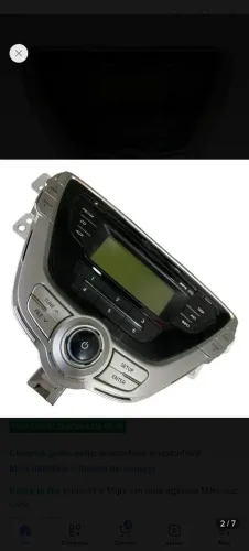 Rádio original Elantra 12/13