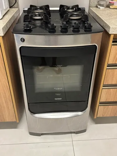 Fogão Cônsul 4 bocas em aço inox