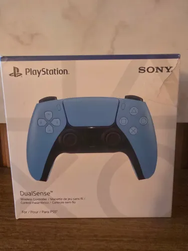 Controle Sem Fio Sony DualSense, PlayStation 5, Bluetooth, Starlight Blue