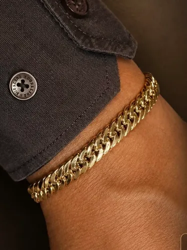Pulseira Grumet Duplo em Ouro 18k 750
