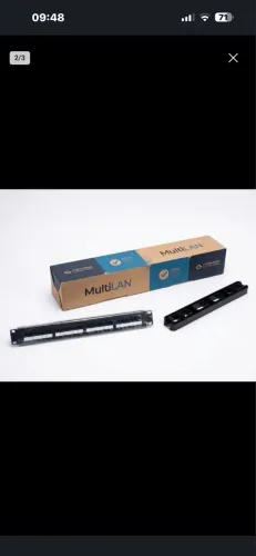 2 unidades (cada)Patch Panel Modular furukawa Cat.6 (24 Portas)