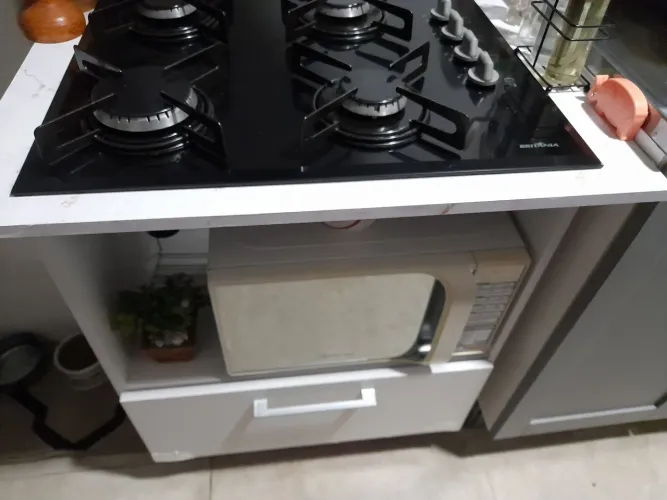 Balcão para fogão de cooktop