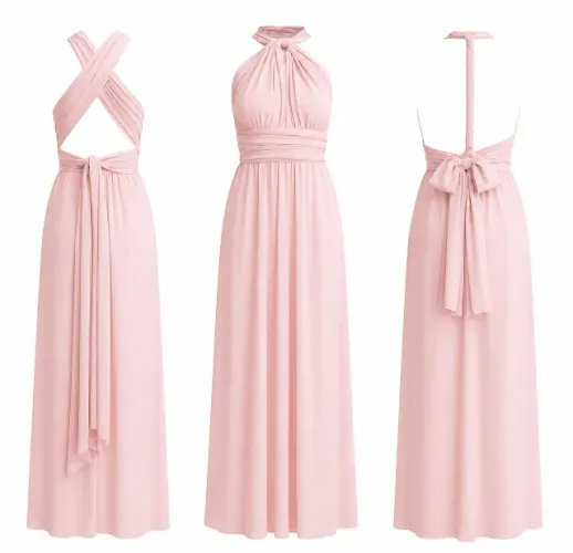 Vestido modelo infinity (ou vestido multiformas)