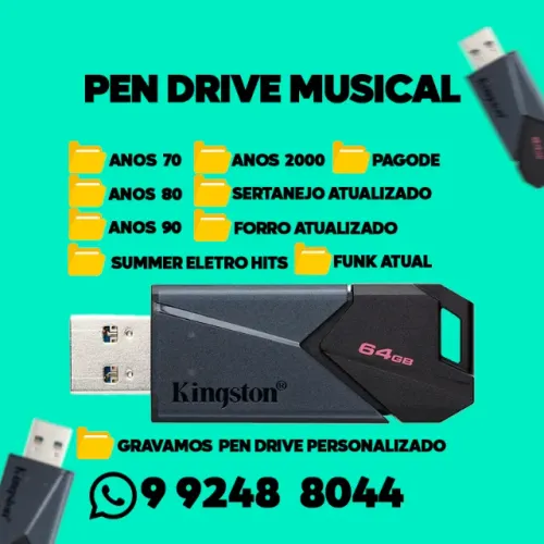 Pen Drive Musical /64gb
