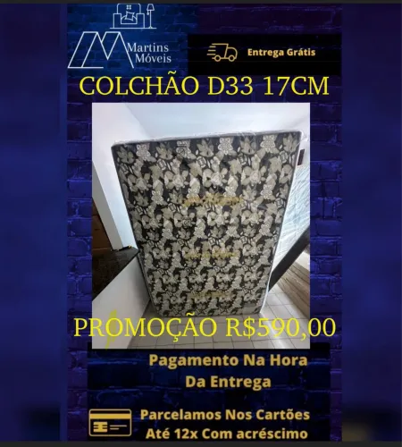 GRANDE PROMOÇÃO COLCHÃO CASAL D28 E D33 17CM ENTREGA GRATIS ACEITA CARTÃO