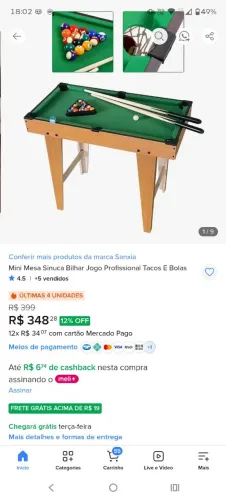 Vendo mesa de sinuca infantil