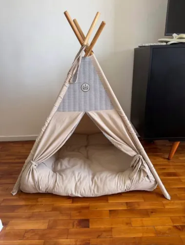 Tenda/Cama Pet São Pet Grande com Almofada - Pouquíssimo Uso