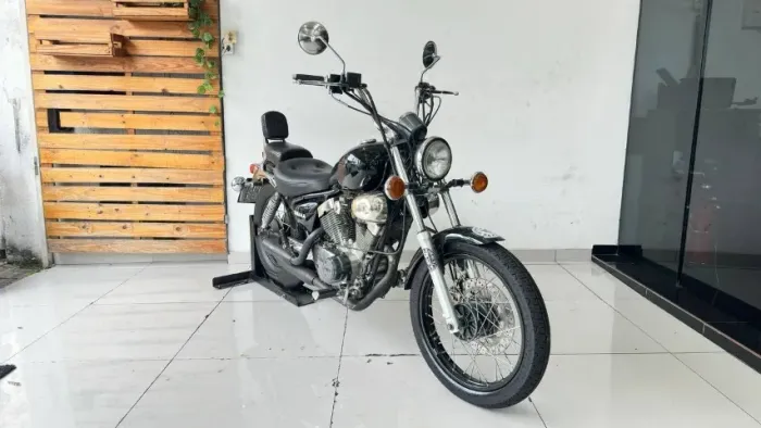 YAMAHA XV VIRAGO 250 1995 PRETA COM 92.000 KM