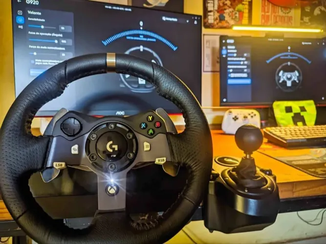 Volante Logitech G920. + Câmbio