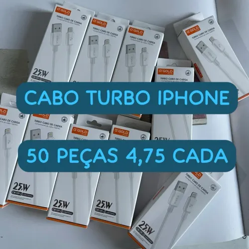 Cabo Turbo 25W | 50 peças preço especial