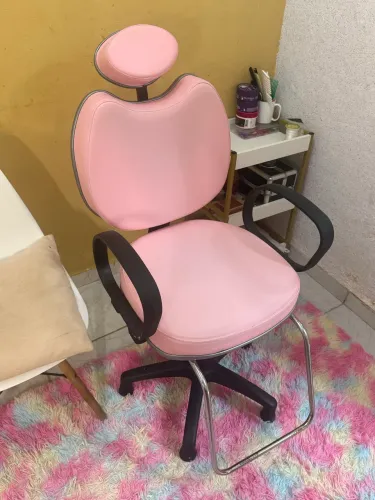 CADEIRA DE SALÃO ROSA BEBÊ