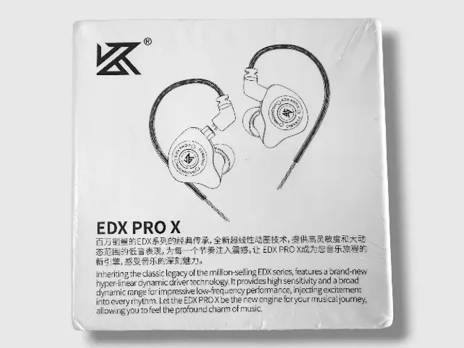 Fone de Ouvido KZ EDX PRO X Original Lacrado (Cor Preto - sem mic)