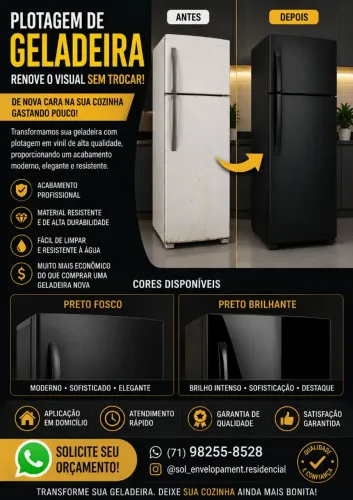 Envelopamento de Geladeira