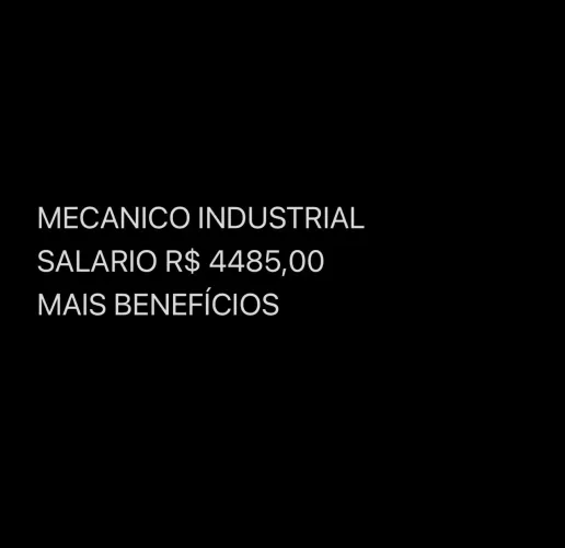 Vaga mecanico industrial 