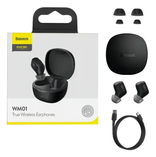 NOVO - Fone de ouvido wireless bluetooth Baseus