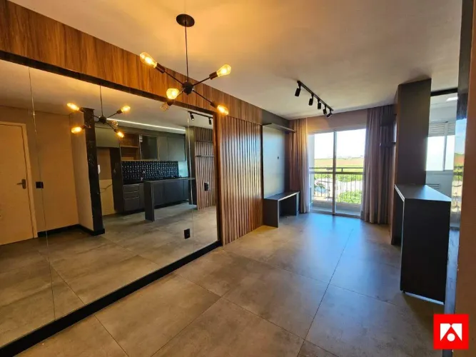 Apartamento com 2 quartos, 1 suíte e 1 vaga para locação no Residencial Bérgamo em Santa B