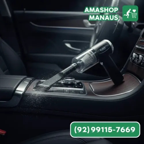 Mini Aspirador Portátil Sem Fio - Recarregável e Potente