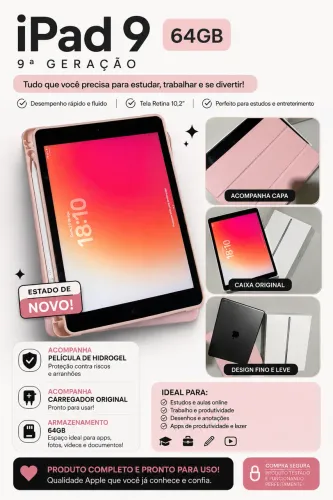 Vendo iPad 9 geração