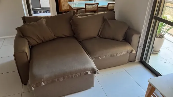 Sofá retrátil 3 lugares 