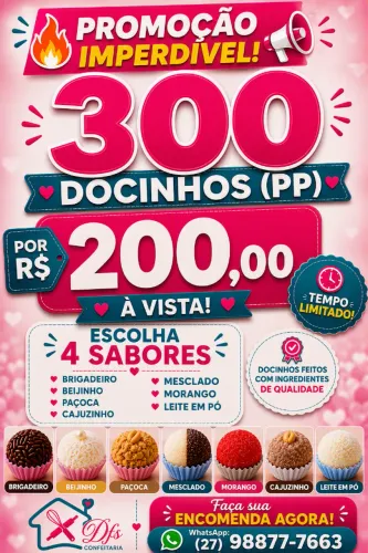 Docinhos tradicionais de Festa