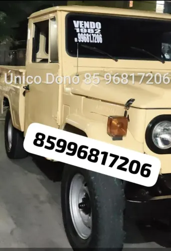 Toyota Band.Picape CD 2P Chassi Longo Diesel 1982