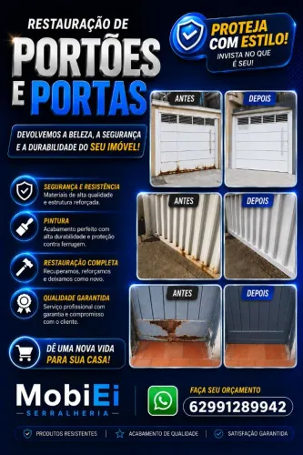 Reforma e fabricação de PORTÕES, PORTAS E GRADES