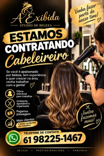 Contrata-se cabeleireiro