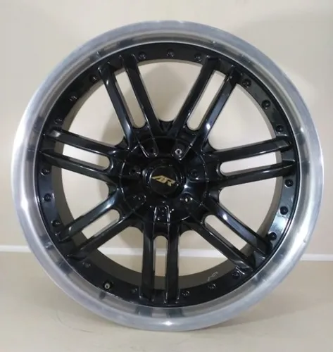Rodas Aro 20 AR 4x100 20x7,5 42 Preta Diamantada