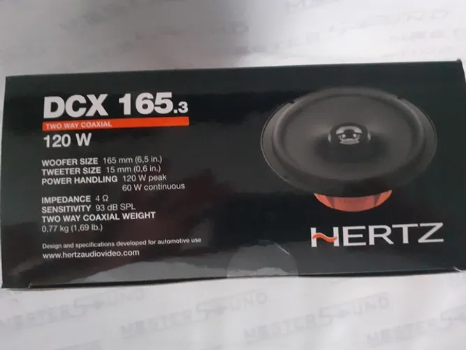 Par de alto falante. Hertz. DCX 165.3. Italiano. 6". 120RMS. Garantia. Novo. Instalado. 