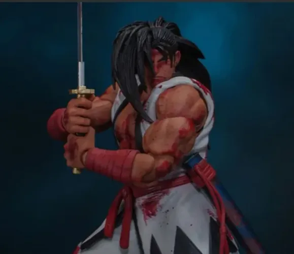 Samurai Shodown Haohmaru Storm Collectibles Versão Bloody