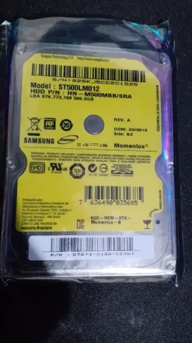 HD 500GB para notebook