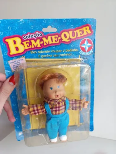 Antigo boneco Bem-Me-Quer da Estrela na embalagem 