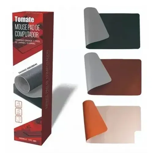 Mouse Pad de Couro Tomate 80x30cm Novo - Grande Gamer - Loja Coimbra Computadores