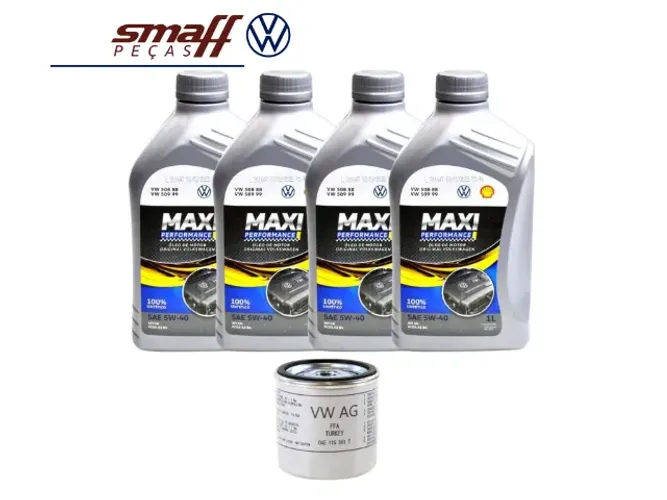 Kit Troca De Óleo 5w40 508 Shell Maxi Motores 1.0 e 1.6 MPI e TSI