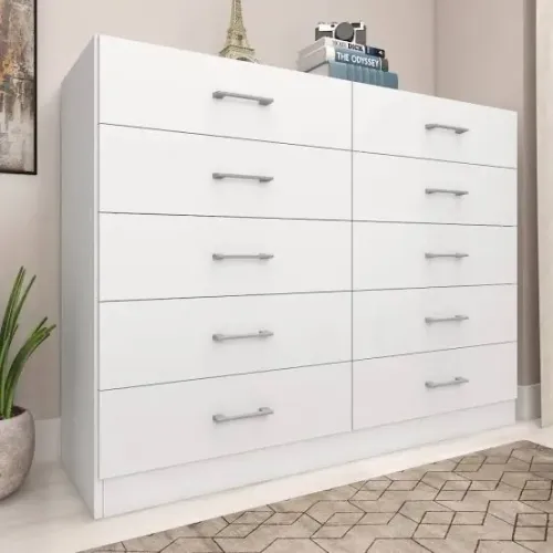 Cômoda 10 gavetas Caribe 17339 - FRETE GRÁTIS