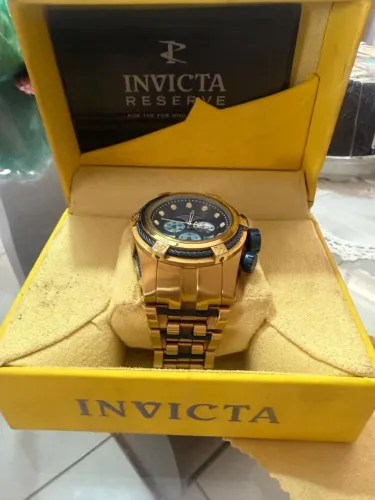 Relógio Invicta Reserve Dourado Unissex - Original Mod.30071