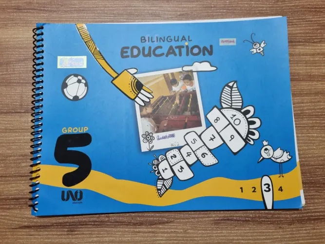 livro de inglês bilingual education com exercícios feitos