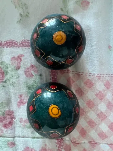 Par de bolas chinesas para meditação 