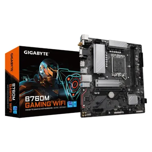 Placa Mãe Gigabyte B760 M Gaming WIFI, LGA 1700, DDR5, Nova, Lacrada