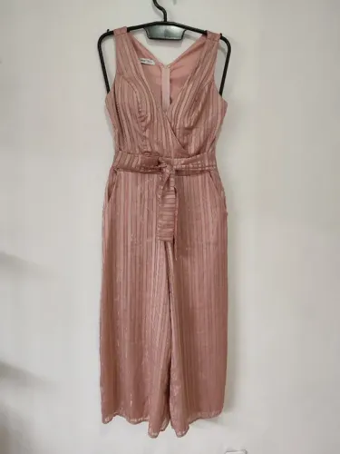 Macacão pantacurt Rosa - Novo